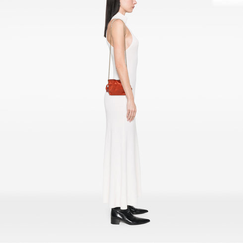 Flamenco Knot Clutch Leather Mini