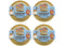 Squishy Bun Rainbow Mystery - Golden Glitter Dumpling - One Set Sugar Edition Blind Box 4x Lot