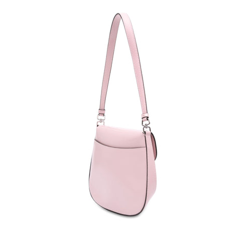 Cleo Flap Shoulder Bag Spazzolato Leather Small