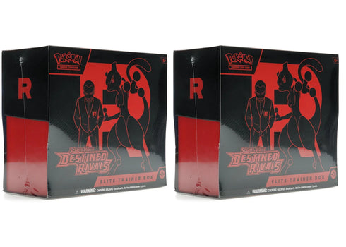 2025 Pokémon Scarlet & Violet Destined Rivals Elite Trainer Box 2x Lot