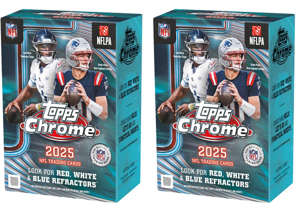 2025 Topps Chrome Football Value Box 2x Lot