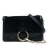 Faye Shoulder Bag Leather and Suede Small