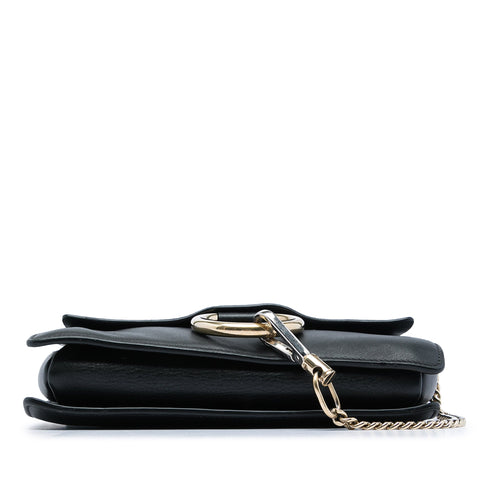 Faye Shoulder Bag Leather and Suede Small
