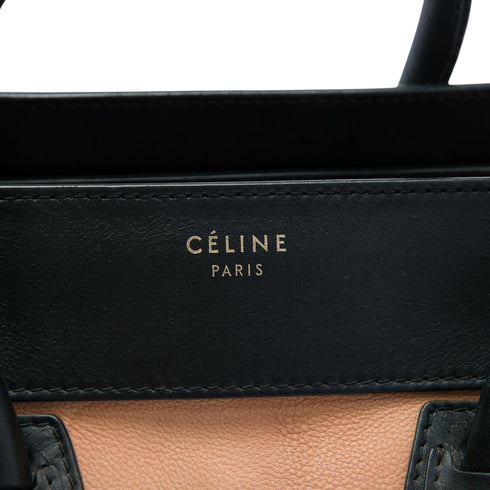 Tricolor Luggage Bag Leather Mini