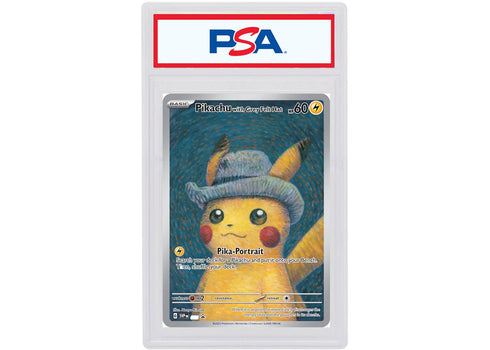 Pokémon TCG x Van Gogh Museum Pikachu with Grey Felt Hat (PSA Graded)