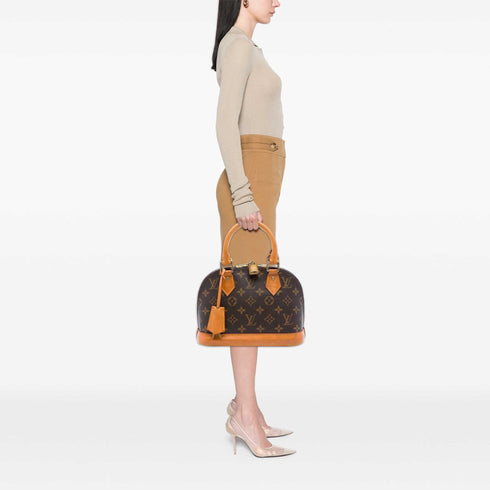 Alma Handbag Monogram Canvas BB