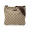 Zip Top Messenger Bag GG Coated Canvas Small