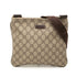 Zip Top Messenger Bag GG Coated Canvas Small