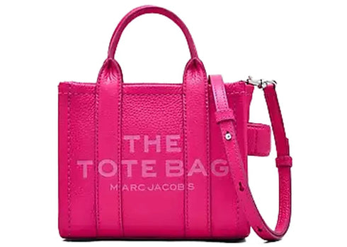 Marc Jacobs The Leather Crossbody Mini Tote Bag Lipstick Pink