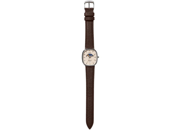 Timex x Noah Oval Moon Phase Watch Brown/Steel