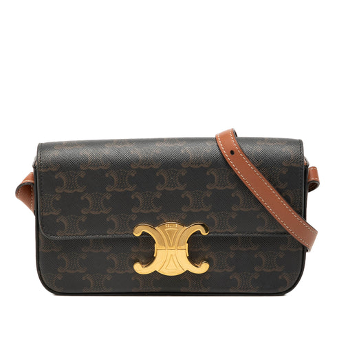 Triomphe East-West Shoulder Bag Triomphe Coated Canvas
