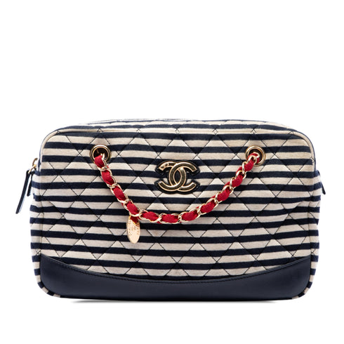 Coco Sailor Camera Bag Quilted Jersey and Lambskin Medium