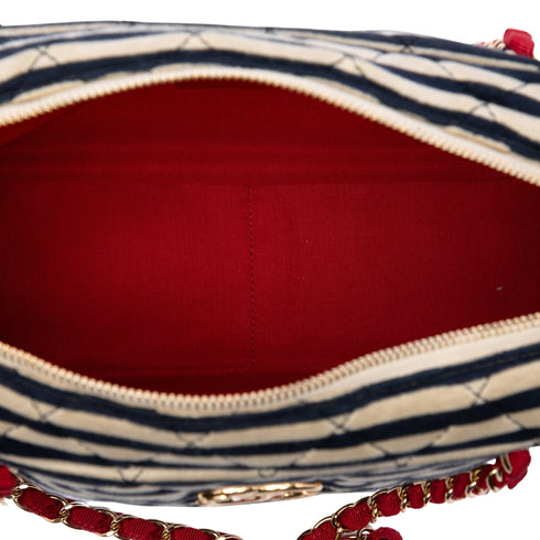 Coco Sailor Camera Bag Quilted Jersey and Lambskin Medium