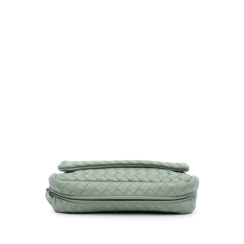 Expandable Chain Crossbody Bag Intrecciato Nappa Small