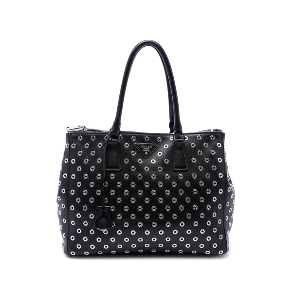 Grommet Galleria Double Zip Tote City Calfskin Medium