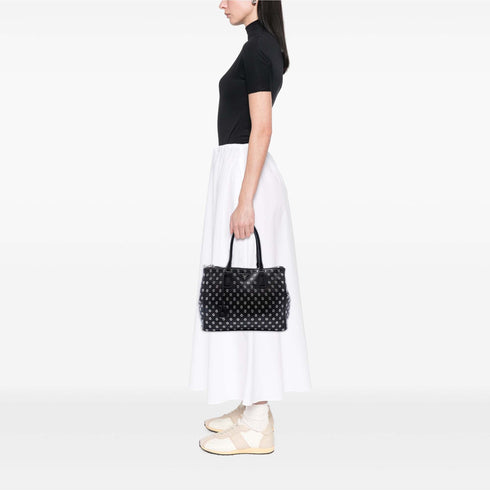 Grommet Galleria Double Zip Tote City Calfskin Medium