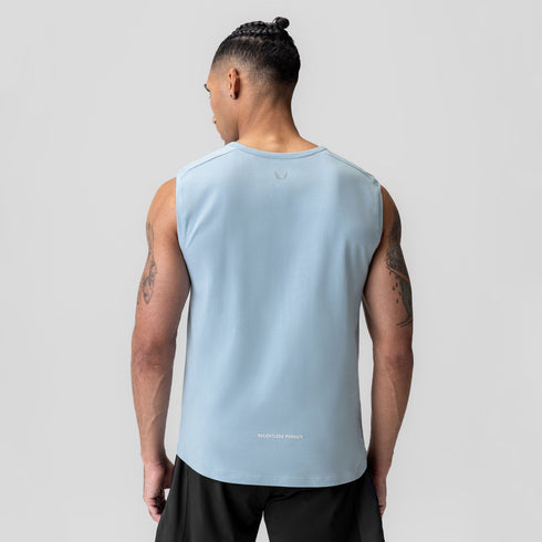 1060. Creora® Cotton Modal Cutoff Tank - Light Sky