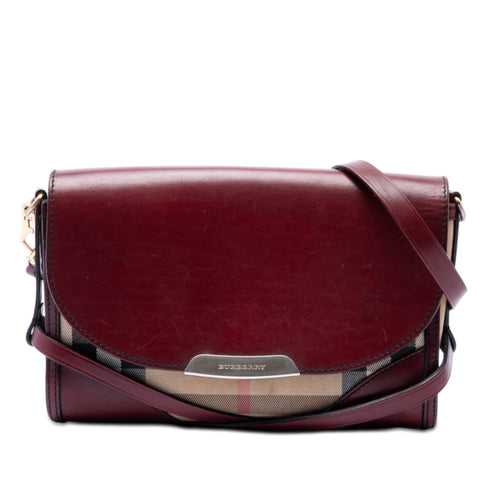 Bridle Abbott Crossbody Bag House Check Canvas and Leather Small