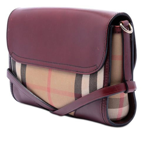 Bridle Abbott Crossbody Bag House Check Canvas and Leather Small