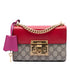 Padlock Shoulder Bag GG Coated Canvas and Leather Small