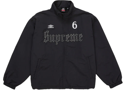 Supreme Umbro Rhinestone Track Jacket Black