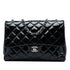 Vintage Classic Single Flap Bag Quilted Patent Jumbo