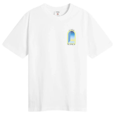 T-shirt Casablanca l'Arche Colorée Lime