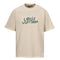 Louis Vuitton Short-Sleeve T-Shirt with Small Blue Floral Embroidered Lettering
