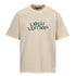 Louis Vuitton Short-Sleeve T-Shirt with Small Blue Floral Embroidered Lettering