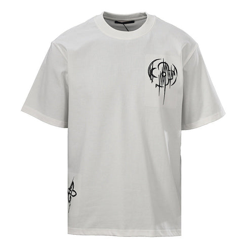 Louis Vuitton Gradient Shoulder-Letter Short-Sleeve T-Shirt