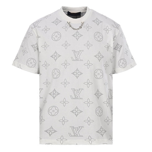 Louis Vuitton All-Over Chain Print Short-Sleeve T-Shirt