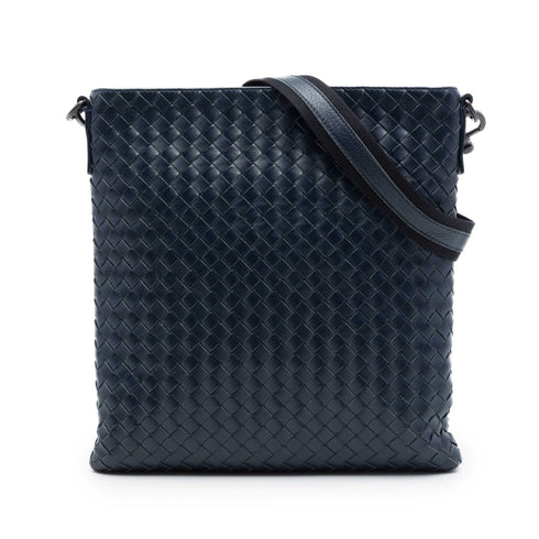 Flat Messenger Bag Intrecciato Nappa Medium