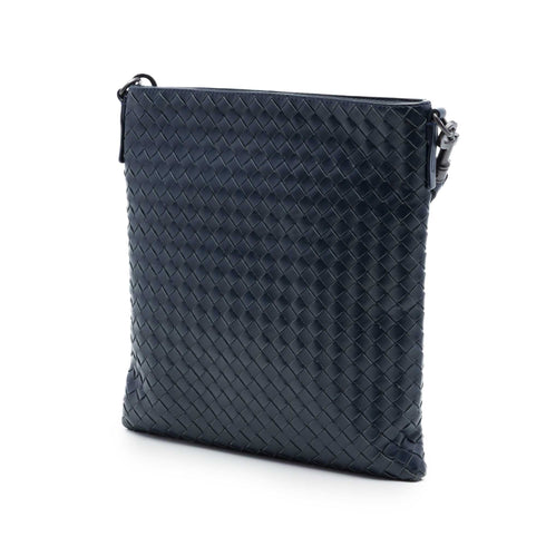 Flat Messenger Bag Intrecciato Nappa Medium