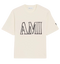 T-shirt Ami Imprimé Crème En Coton
