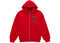 Supreme Devil S Logo Zip Up Hooded Sweatshirt Red