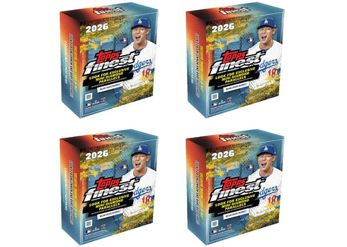 2026 Topps Finest Baseball Mega Box 4x Lot