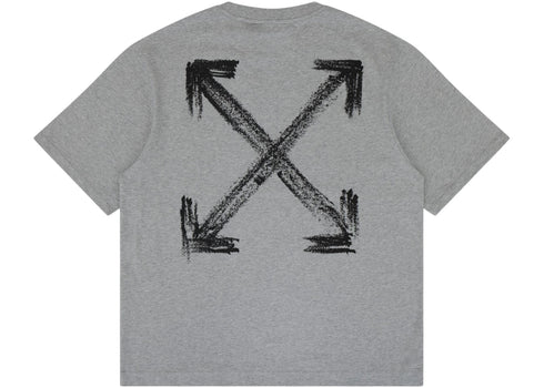 OFF-WHITE Chalk Arrow Skate Fit Tee Heather Grey
