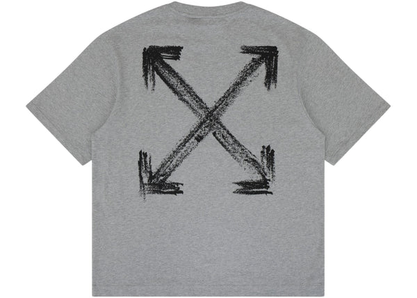OFF-WHITE Chalk Arrow Skate Fit Tee Heather Grey