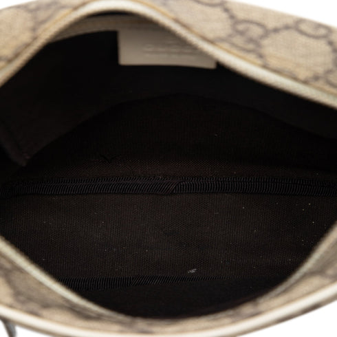 Front Zip Messenger GG Coated Canvas Small