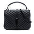 Classic Monogram College Bag Matelasse Chevron Leather Medium