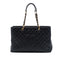 Grand Shopping Tote Quilted Caviar XL