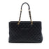 Grand Shopping Tote Quilted Caviar XL