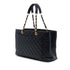 Grand Shopping Tote Quilted Caviar XL