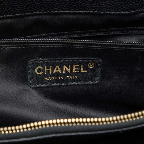 Grand Shopping Tote Quilted Caviar XL