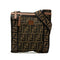 Vintage Front Zip Flat Messenger Bag Zucca Canvas Small