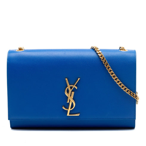 Classic Monogram Crossbody Bag Grainy Leather Medium