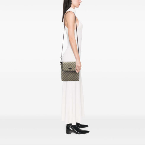 Flap Messenger GG Coated Canvas Small