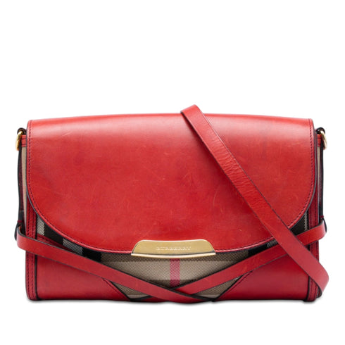 Bridle Abbott Crossbody Bag House Check Canvas and Leather Small