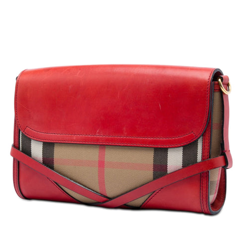 Bridle Abbott Crossbody Bag House Check Canvas and Leather Small