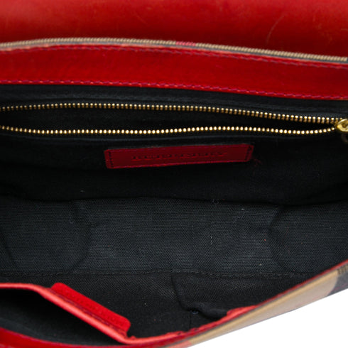 Bridle Abbott Crossbody Bag House Check Canvas and Leather Small